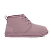 Neumel Mini Snow Platform Buty Tazz Tasman Kidhle Buty Buty Buty Krótkie kasztan potrójnie czarny biały szary zima Keep Wool Real Heth Sneakers Size35-41