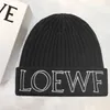 Classic designer cashmere loewf knitted hat for ladies Beanie cap Winter men's woollen woven thermal hat for birthday gift