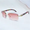 Modische Luxus-Sonnenbrille für den Außenbereich Trend Herren Random Woods Fashion Summer Shades Color Craved Wood Für Damen Gafas De SolKajia