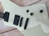 Guitarra elétrica irregular, creme branco, coleta ativa EMG, embutido de dedo médio, em estoque, pacote de raios