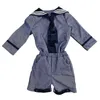 OC 407M12# Conjunto de roupas inglesas para meninos Conjuntos de roupas vintage estilo marinho Jaqueta estilo marinho de alta qualidade Personalização e atacado