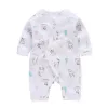 Hotsell New Born Cloths Girl Rompers Kids Boy Stuff Clothing Cotton Bodysuit Shorts Long Sleeve Cartoon Print Costume G22