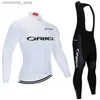 Bisiklet Jersey Setleri Kış 2024 Orbea Orca Bisiklet Bisiklet Takımı Jersey Pantolon Set Erkek Kadın Ropa Ciclismo Termal Fece Por Bicyc Giyim Q231107