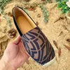 Luxurys حذاء نسائي غير رسمي قماش إسبادريل صيفي مصمم للسيدات حذاء شاطئ مسطح نصف نعال أنيق بدون كعب حذاء قماش صياد 35-42