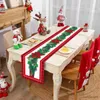 Decorações de Natal Corredor de mesa de Natal Feliz Natal Decoração para casa 2023 Toalha de mesa de Natal Decoração de Natal Presentes de ano novo R231106