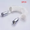 Hoses 2Pcs Spring Flexible Shower Hose for Water Plumbing Toilet Bidet Sprayer Gun bathroom Accessories ABS tube 15m 2m 230406