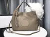 Top Market G Family Women's Classic Handbag med Crossbody Dual-Purpose Wallet Leather Tyg Luxury Brand Bag Högkvalitativ stor kapacitet Väska Ny reseväska 35 cm