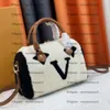 Hızlı Teddy Klasik Kadın Seyahat Omuz Crossbody Çanta M40394 M41255 Üst Tasarımcı Çanta Tote 25cm Moda Kabarık Renk Eşleşmesi Boston Yastık Çantası Çanta