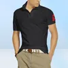 2021 Męskie duże małe hafty krokodyla Koszulki Polos z krótkim rękawem Casual Cotton Fashion Summer Sportswear Mężczyzna Białe B4796243