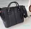 Borsa leggera Borsa tote da donna con chiusura a cerniera hardware argento Borsa da viaggio per la spesa con tracolla rimovibile