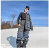 Andere Sportartikel Männer Frauen Warm Cowboy Skianzug Set Kapuzen-Skihose Wasserdicht Winddicht Reflektierende Ski-Snowboardjacke Hose Outdoor-Bekleidung HKD231106
