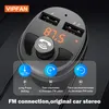 Bluetooth 5.0 FM Transmitter Wireless Handfree Audio Car Charger MP3 Player 2.4a USB Fast Chargers Accessories DC-C5