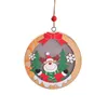 Juldekorationer LED upplyst julgranhänge Santa Claus Snowman Deer Night Light Pendant