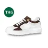 2023 Casual Shoes Designer Coach Sneakers Virgil Loafers Calfskin Leather Abloh Black White Green Red Blue Leather Covered Platform Låg sneaker Storlek 36-41