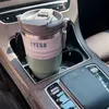 Tyeso Coffee Cup Garrafas de Água Camada Dupla Isolamento Térmico e Armazenamento Frio Gelo Grande Capacidade Copo para Carro de Duas Bebidas em Aço Inoxidável