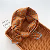 Scarves 58cm Polka Dot Head Scarf Flower Square Women Hijab Print In Cotton Linen Bandana Hair Wrap Accessories