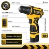 Electric Drill Vvosai 16V Max Brushless Cordless 32Nm Skruvmejsel 251 Momentinställningar 2SPEEDS MTSERIES Power Tools 230406