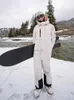 Altri articoli sportivi Tuta da sci intera Impermeabile e traspirante Snowboard Abbigliamento da lavoro invernale Pantaloni Giacca da sci Donna Uomo Abbigliamento da neve Tuta da sci da donna HKD231106