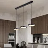 Lampade a sospensione Disco volante Lampadario a led Sala da pranzo Moderno semplice 3 teste Luci Haning Cucina Bar Lampada da ufficio Illuminazione per la casa