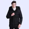 Veste d'hiver en duvet pour hommes Parka Hommes Manteau chaud Homme Parkas Militaire Anorak Hommes Coupe-vent Imperméable Vestes Fourrure Polaire Col Jaqueta M-3XL