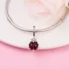 925 Sterling Silver Red Ladybird Dangle Bead Fits European Jewelry Pandora 스타일의 Charm Bracelets