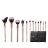 Kit de pincéis de maquiagem de moda 12pcs fundação em pó pincel de sombra por atacado Brushes Tools de cosméticos