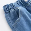 Jeans 2-8Y Children's Boys' Jeans Pants Children's denim Trousers Spring and Autumn Elastic Waist Jeans Baby Boys' Clothing 230406