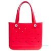 Designer Shopping Casking Hollow Out Hole Bolsas Pacote de armazenamento de praia