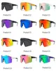 Велосипедные очки Солнцезащитные очки двойной ширины БРЕНДОВАЯ поляризационная зеркальная оправа для линз с защитой uv400 и футляром 18 цветов6484875