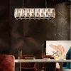 الثريات الإضاءة الإضاءة الحديثة الفاخرة LED مصابيح معلقة الكريستال لسقف ديكور ديكور غرفة المعيشة