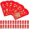 Envoltório de presente 30 pcs envelopes ano dragão vermelho envelopes dinheiro bolso lai si feng chinês 2024 pacotes de saco