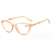Güneş gözlüğü kedi göz okuma gözlükleri kadınlar zarif inci bacakları reçeteli hipermetrop gözlük +1. 1.5 2. 2.5 3. 3.5 4.