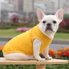 Sublimação em branco diy roupas para cães de algodão vestuário para cães branco colete em branco camisas para animais de estimação cor sólida camiseta para cães pequenos gato vermelho azul amarelo