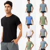 Lu Lu Lemons Yoga-Outfit, Laufshirts, Kompressions-Sportstrumpfhosen, Fiess Gym Soccer Man Jersey, Sportbekleidung, schnell trocknend, Sport-T-Shirt, Mans Wear op s