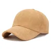 Cycling Caps Vintage Hip Hop Women Men Spring Herfst Corduroy Baseball Cap Hat Zon Verstelbaar