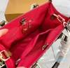 luxerys большая сумка дизайнерская сумка с буквой V onthego сумка через плечо женская мода кожаная сумка классический стиль простой три размера