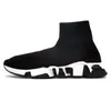 Balenciaga Sock Shoes Socks Sneakers Speed Trainer ugg boot Abito da uomo, scarpe da donna, stivali da caviglia, bianco, rosso e Nero