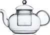 Bule de chá de flor de vidro transparente com filtro infusor filtro leite kung fu conjunto de chá resistente ao calor