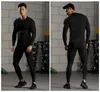 Ropa interior térmica para hombre, Calzoncillos largos de invierno, traje deportivo de 2 piezas, mallas de compresión, conjunto para correr de secado rápido