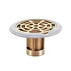 Drains 1PC Bath Stopper Plug Sink Copper Core Strainer Shower Floor Drain Sewer Deodorant Hair Catcher for Kitchen Bathroom Accessories 230406