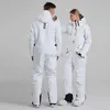 Other Sporting Goods One-piece Ski Suit for Men Women Ski Jumpsuit Winter Warm Windproof Waterproof Ski Jacket Pants Set Snowboarding Suit SK063 HKD231106