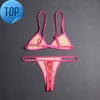 Bikinis deux pièces Designer Maillot de bain trois points pour femme Lettres complètes Summer Beach Maillots de bain Maillots de bain S-XL Luxury brandF