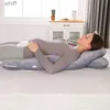 Oreillers de maternité oreiller de grossesse sûr pliable sommeil en forme de U oreillers de maternité complet du corps pour les femmes L231106