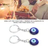 Keychains Lanyards L Luckey Key Chain Evil Eyes Rings Blue Keychain Devils Eye Ring For Car Pendant Purse Backpack Accessories Drop De Amqik