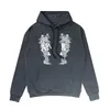 Europeiska och amerikanska modemärke AMI Bone Letter Double Dragon Multi-färg Långärmad hoodie street Lose Pure Cotton Hoodie Män och kvinnor på samma sätt