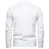 Magliette maschili da uomo affari solido t- primavera primaverile cotone a maniche lunghe abbottini maschio abbigliamento a maglietta casual top
