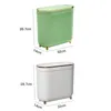 Poubelles Poubelle étanche pour salles de bains et salles de bains et poubelles dorées à pied haut pour cuisines et chambres 230406