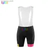 Cykeltröja sätter Kafitt Women's Black Short Seve Cycling Jersey Set Bib Pants Breatab Outdoor Go Pro Team Quick Torking Maillot Mujer Summer Q231107