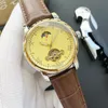 Relojes de pulsera VAC para 2023 Relojes para hombre Tourbillon Cuatro agujas Mecánico automático Wastch Alta calidad Top Marca de lujo Correa de cuero y acero Moda Fase lunar