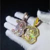 المجوهرات الأزياء 925 Sterling Silver Chain Hip Hop الأولي "B" قلادة رجال قلادة مخصصة VVS Moissanite قلادة